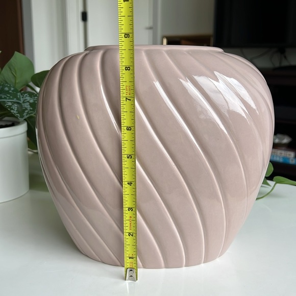 Vintage Wavy Ribbed Vase 80s Art Deco Treasure Craft - Picture 13 of 17